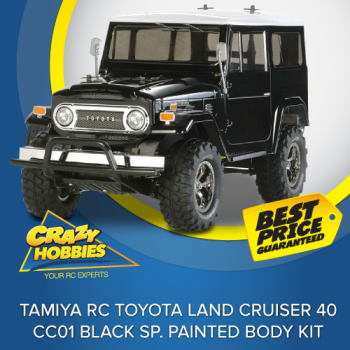 Tamiya RC Toyota Land Cruiser 40 - CC01 Black Sp. Painted Body Kit *SOLD OUT*