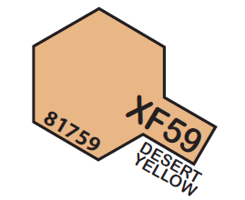 Tamiya Acrylic Mini XF59 Desert Yellow 1/3 oz