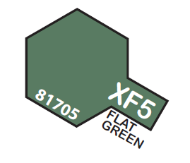TAMIYA ENAMEL MINI X-F5 FLAT GREEN1/3 OZ