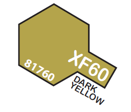 Tamiya Acrylic Mini XF60 Dark Yellow 1/3 oz