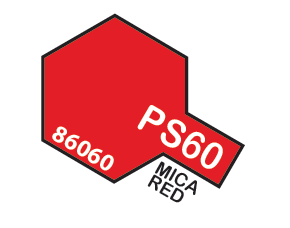 Tamiya PS-60 Polycarbonate Spray Mica Red