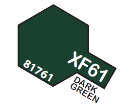 TAMIYA ENAMEL MINI XF61 DARK GREEN 1/3 OZ