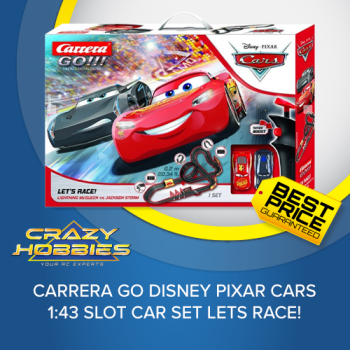 Carrera Go Disney Pixar Cars 1:43 Slot Car Set Lets Race! *IN STOCK*