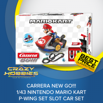 Carrera NEW GO!!! 1/43 Nintendo Mario Kart P-Wing Set Slot Car Set *SOLD OUT*