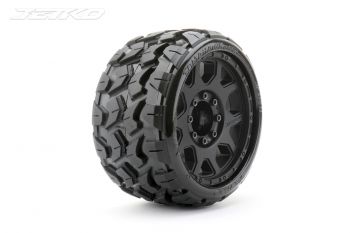 JETKO 1/8 SGT 3.8 EX-TOMAHAWK TYRES TRAXXAS MAXX (CLAW RIM/BLACK/MEDIUM SOFT/17MM) (2PCS)