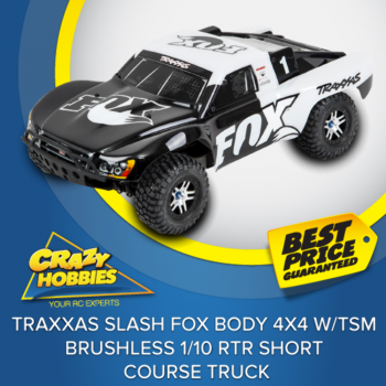 Traxxas Slash 4X4 Brushless 4WD Short Course Truck (fox) RTR