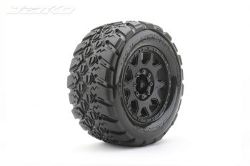 JETKO 1/8 MT 3.8 EX-KING COBRA TYRES TRAXXAS MAXX (CLAW RIM/BLACK/MEDIUM SOFT/17MM) (2PCS)