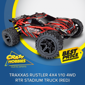 Traxxas Rustler 4X4 1/10 4WD RTR Stadium Truck (Red) *IN STOCK*