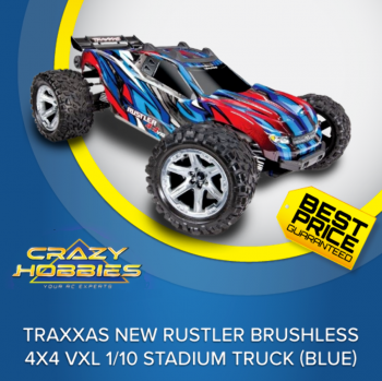 Traxxas Rustler 4X4 VXL Brushless 4WD Stadium Truck (Blue) RTR