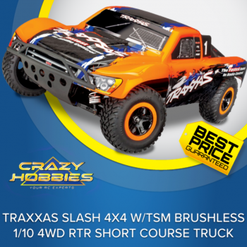 Traxxas Slash 4X4 Brushless 4WD Short Course Truck (Orange) RTR