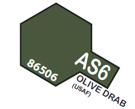 TAMIYA AS-6 SYNTHETIC -LACQUER SPRAY OLIVE DRAB