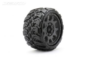 JETKO 1/8 SGT 3.8 EX-KING COBRA TYRES TRAXXAS MAXX (CLAW RIM/BLACK/MED SOFT/17MM) (2PCS)