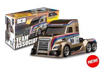 Team Associated RC10 American Custom 6x6 1/10 Electric On-Road Semi-Truck Kit (Metallic Gold Edition)