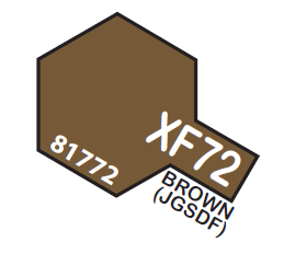 TAMIYA ENAMEL MINI XF72 BROWN 1/3 OZ