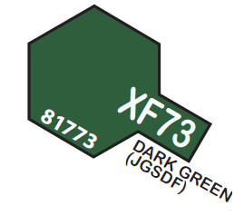 TAMIYA ENAMEL MINI XF73 DARK GREEN 1/3 OZ