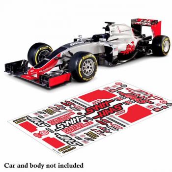 Bodyworx Decal F1 Haas Racing 1/10