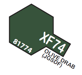 TAMIYA ENAMEL MINI XF74 OLIVE DRAB 1/3 OZ