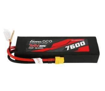 GENS ACE 2S 7600MAH 7.4V 60C SOFT CASE LIPO (XT60)