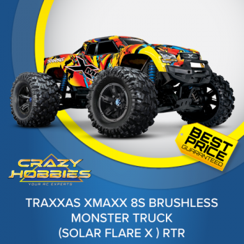 TRAXXAS XMAXX 8S BRUSHLESS MONSTER TRUCK (SOLAR FLARE X ) RTR *SOLD OUT*