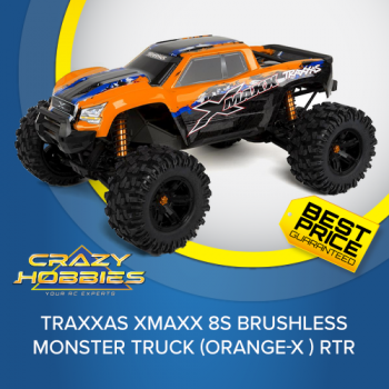 TRAXXAS XMAXX 8S BRUSHLESS MONSTER TRUCK (ORANGE-X ) RTR *SOLD OUT*
