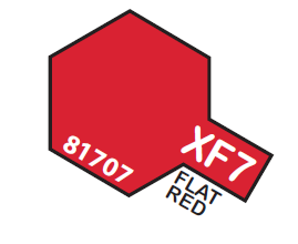 TAMIYA ENAMEL MINI X-F7 FLAT RED 1/3 OZ