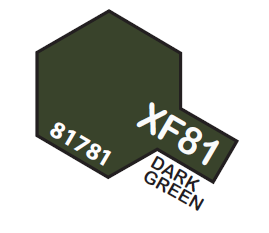 TAMIYA ENAMEL MINI XF81 DARK GREEN 1/3 OZ