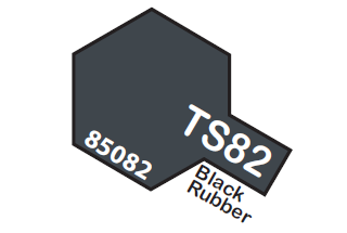 Tamiya Spray Lacquer TS82-Black Rubber