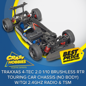 Traxxas 4 Tec 2.0 1/10 Brushless RTR Touring Car Chassis (NO Body) w/TQi 2.4GHz Radio & TSM *SOLD OUT*