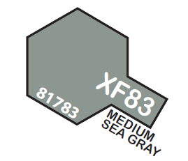 TAMIYA ENAMEL MINI XF83 MEDIUM SEA GRAY 1/3 OZ