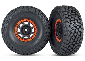 Traxxas Tires and wheels, assembled, glued (BFGoodrich® Baja KR3 tires)