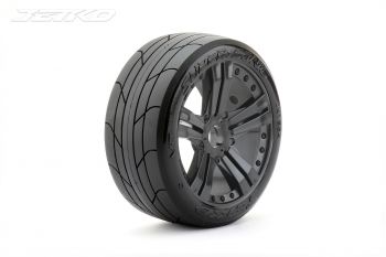 JETKO 1/8 BUGGY EX-SUPER SONIC TYRES (CLAW RIM/BLACK/MEDIUM SOFT/17MM) (2PCS)