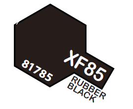 Tamiya Acrylic Mini XF85 Rubber Black /3 oz