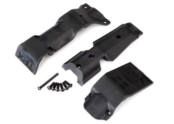 Traxxas Skid plate set, front/ skid plate, rear