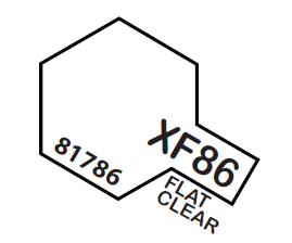 Tamiya Acrylic Mini XF86 Flat Clear 1/3 oz