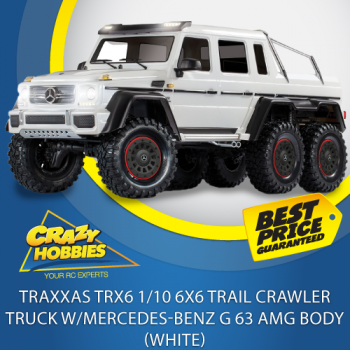 TRAXXAS TRX6 CRAWLER MERCEDES G63 AMG BODY (WHITE) RTR  *SOLD OUT*