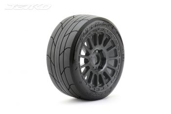 JETKO 1/8 BUGGY EX-SUPER SONIC TYRES (RADIA RIM/BLACK/MEDIUM SOFT/17MM) (2PCS)