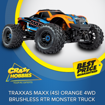 TRAXXAS MAXX (4S) ORANGE-X 4WD BRUSHLESS MONSTER TRUCK RTR *SOLD OUT*