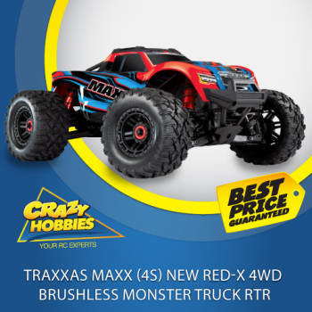TRAXXAS MAXX (4S) NEW RED-X 4WD BRUSHLESS MONSTER TRUCK RTR *SOLD OUT*
