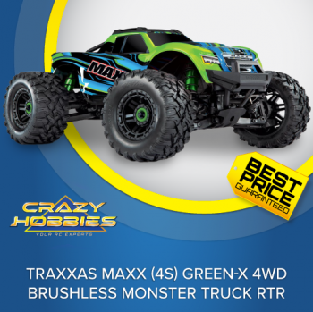 TRAXXAS MAXX (4S) GREEN-X 4WD BRUSHLESS MONSTER TRUCK RTR *SOLD OUT*