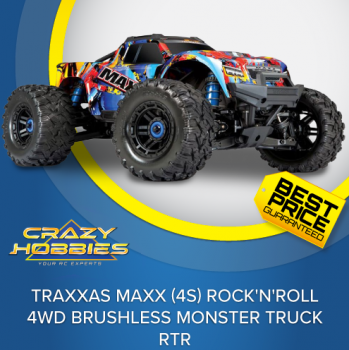 TRAXXAS MAXX (4S) ROCK'N'ROLL 4WD BRUSHLESS MONSTER TRUCK RTR *SOLD OUT*