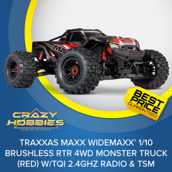 Traxxas Maxx WideMaxx Brushless Monster Truck (Red) RTR *SOLD OUT*