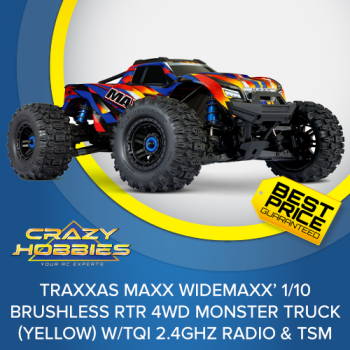 Traxxas Maxx WideMaxx Brushless Monster Truck (Yellow) RTR *SOLD OUT*