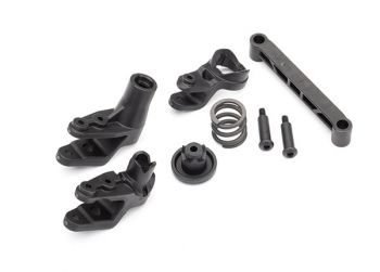 TRAXXAS MAXX Steering bellcranks/ bellcrank support/ servo saver/ servo saver spring/ draglink