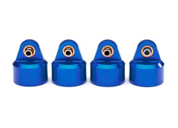 Traxxas Maxx GT-Maxx Aluminum Shock Caps (Blue) (4)