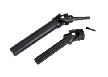 TRAXXAS Driveshaft assembly, front or rear, Maxx® Duty (1) (left or right) (fully assembled, ready to install)/ screw pin (1) WideMaxx