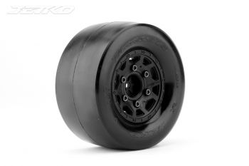 JETKO 1/10 DR BOOSTER RR REAR TYRES (CLAW RIM/BLACK/SUPER SOFT/12MM) (2PCS)