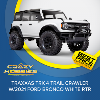 Traxxas TRX-4 Trail Crawler w/2021 Ford Bronco White RTR *SOLD OUT*