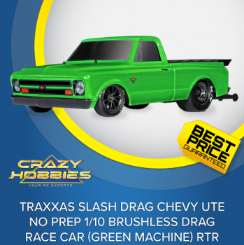 Traxxas Drag Chevy Ute No Prep Brushless Drag Car (Green) RTR *SOLD OUT*