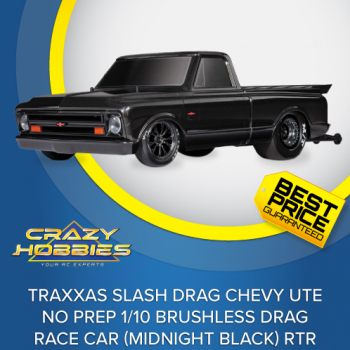 Traxxas Drag Chevy Ute No Prep Brushless Drag Car (Black) RTR *SOLD OUT*