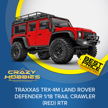 Traxxas TRX4M Land Rover Defender 1/18 Trail Crawler (Red) RTR *SOLD OUT*